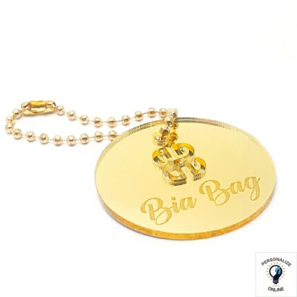 Pingente personalizado 4.0x4.0 cm redondo de acrílico
