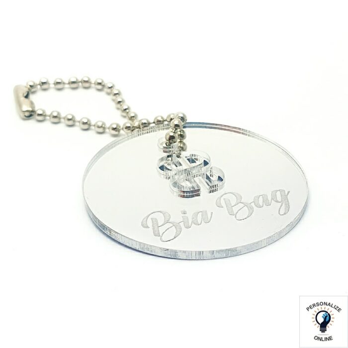 Pingente personalizado 4.0x4.0 cm redondo de acrílico