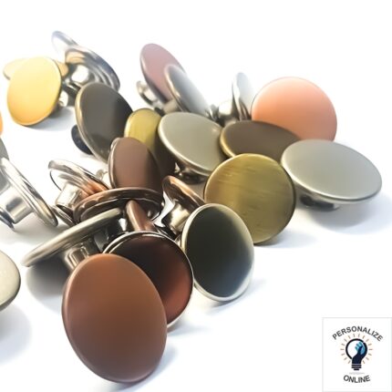 Botão latonado varias cores-prata-ouro-velho-latonado-cobre