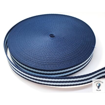 Alça Chic azul e branco