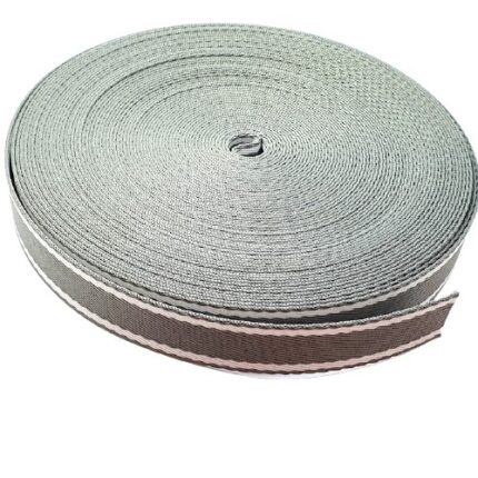 Alça chic cinza e branco 30 mm 01 metro