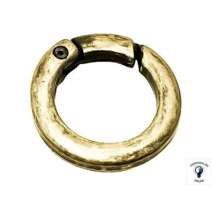 Argola articulada mosquetão mm ouro velho