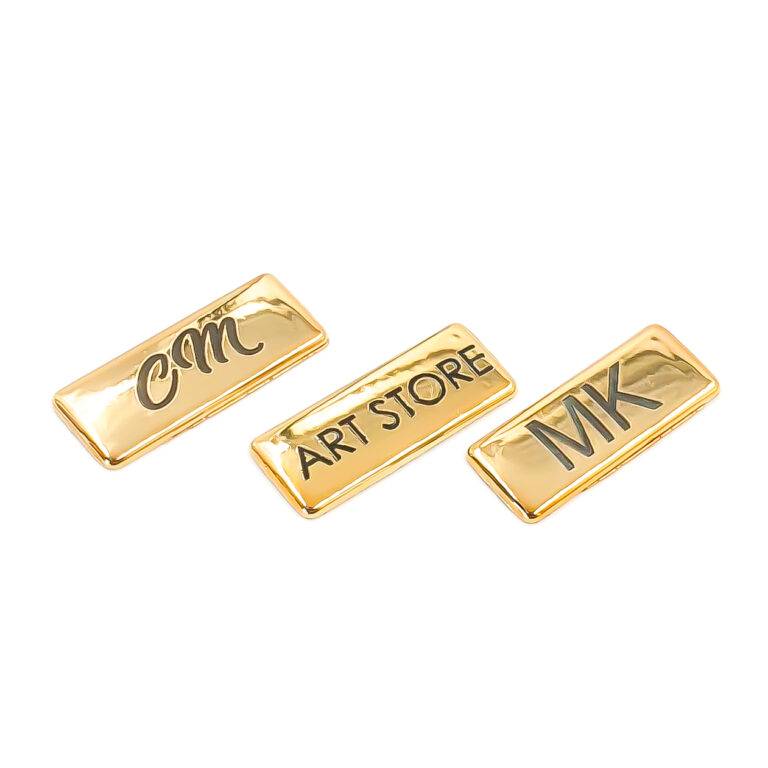 Etiqueta Para Colar 2.8x1.1 cm Personalizada De Metal