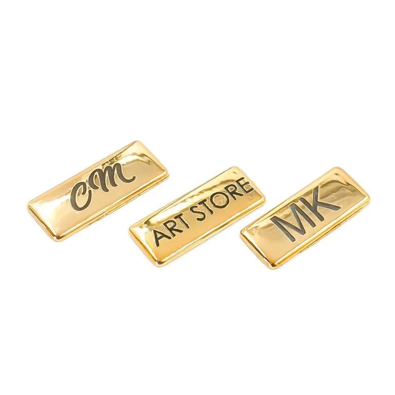 Etiqueta Para Colar 2.8x1.1 cm Personalizada De Metal