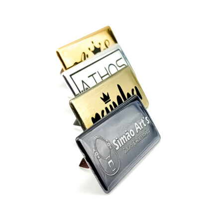 Combo Exclusivo Personalizado 3.5x1.5 cm 40 Unidades Dourada, Prata Ouro Velho e Ônix