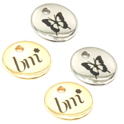  Etiqueta Tag Personalizada de Metal: A Grande Novidade de 1.5x1.5 cm!