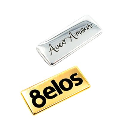 Etiqueta Para Colar 3.5x1.5 Cm De Metal Personalizada