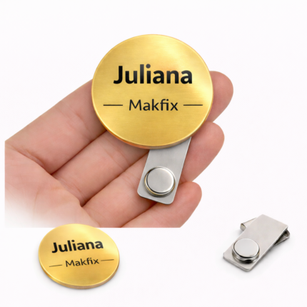Pin Botton Personalizado 2.5x2.5 cm Redondo Magnetico