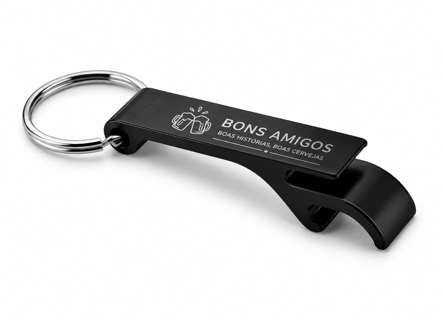 Chaveiro Personalizado Abridor Preto II
