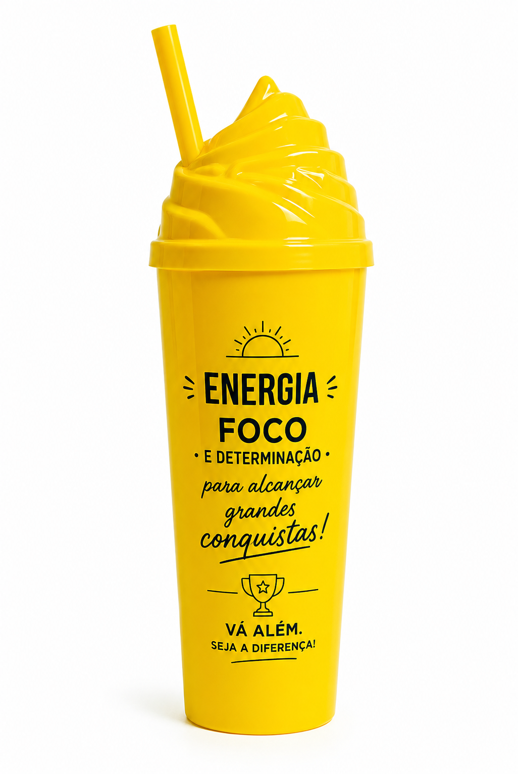 Copo Long Drink Amarelo Personalizado