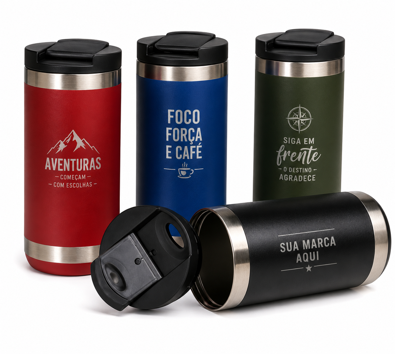 Copo Térmico 350ml Personalizado Várias Cores