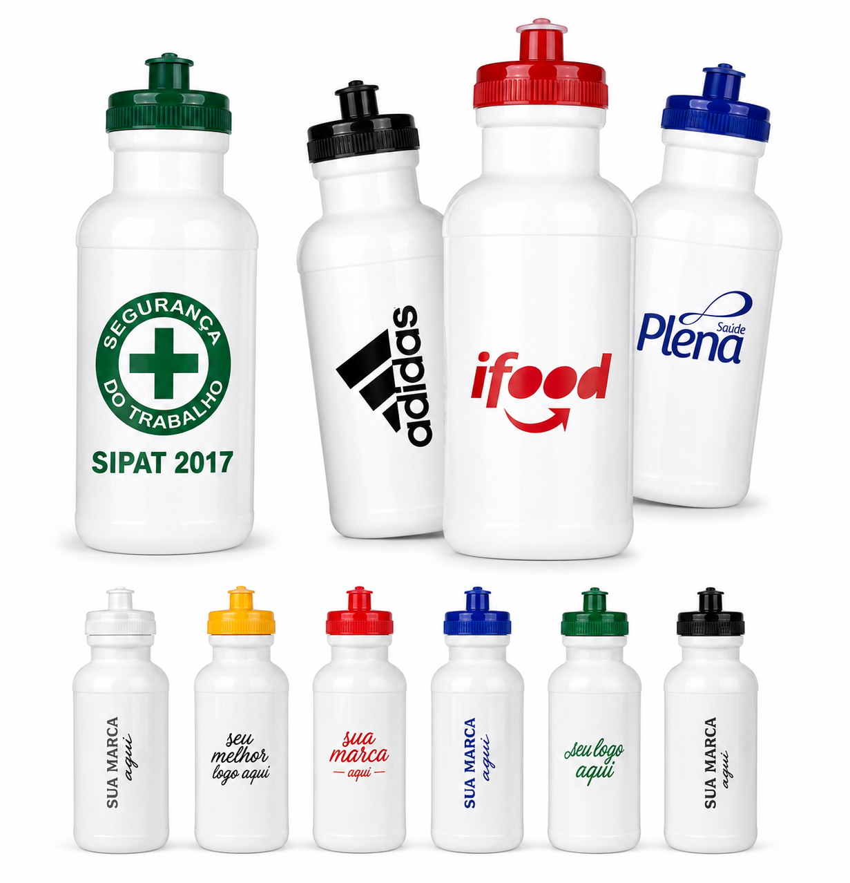 Squeeze Personalizado Plástico Clássico 500 ML Todos