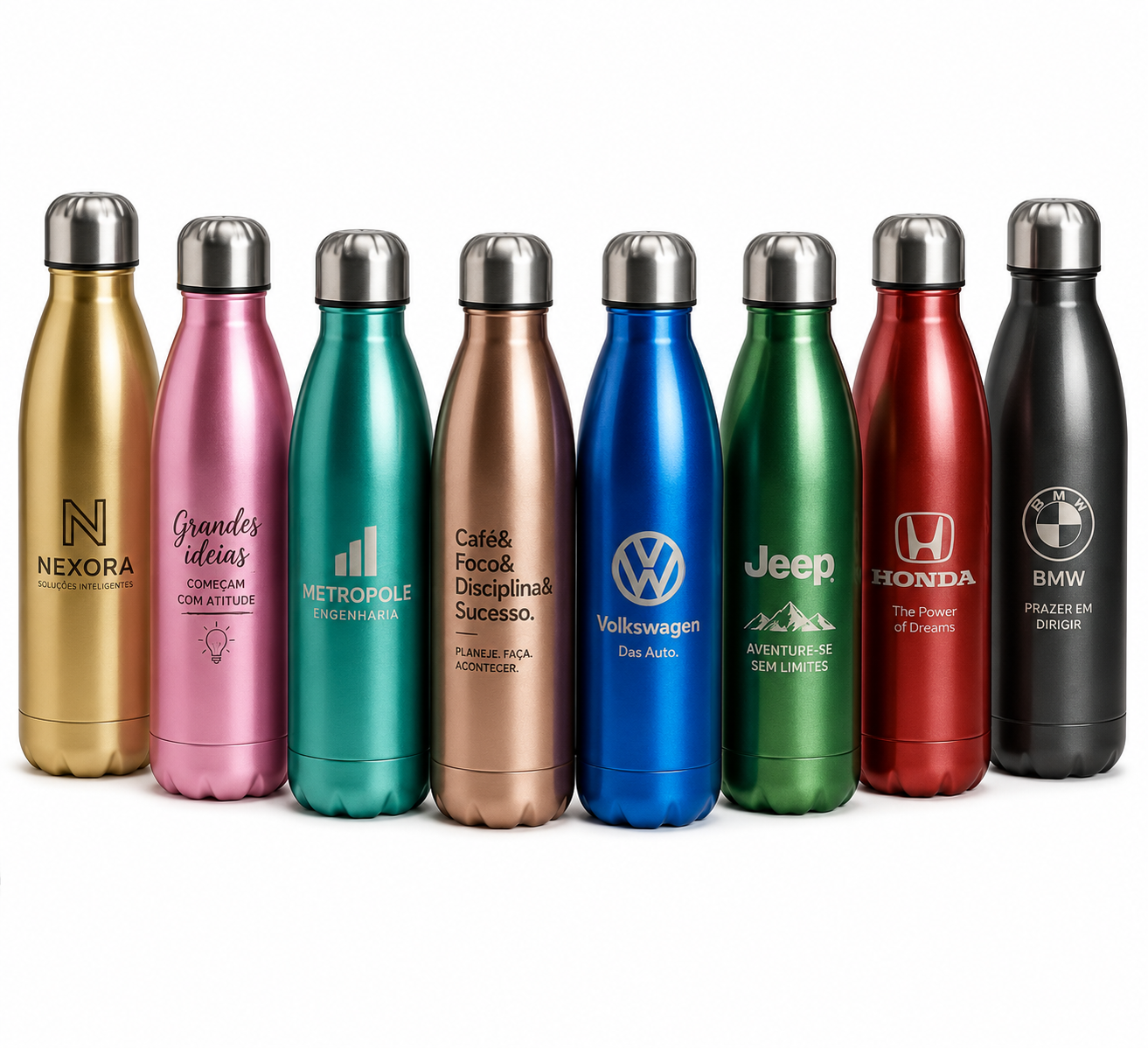 Squeeze Plástico Metalizado Personalizado 680 ML