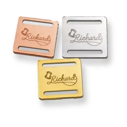 Etiqueta Passante Personalizada 3.5x3.5 cm de Acrílico