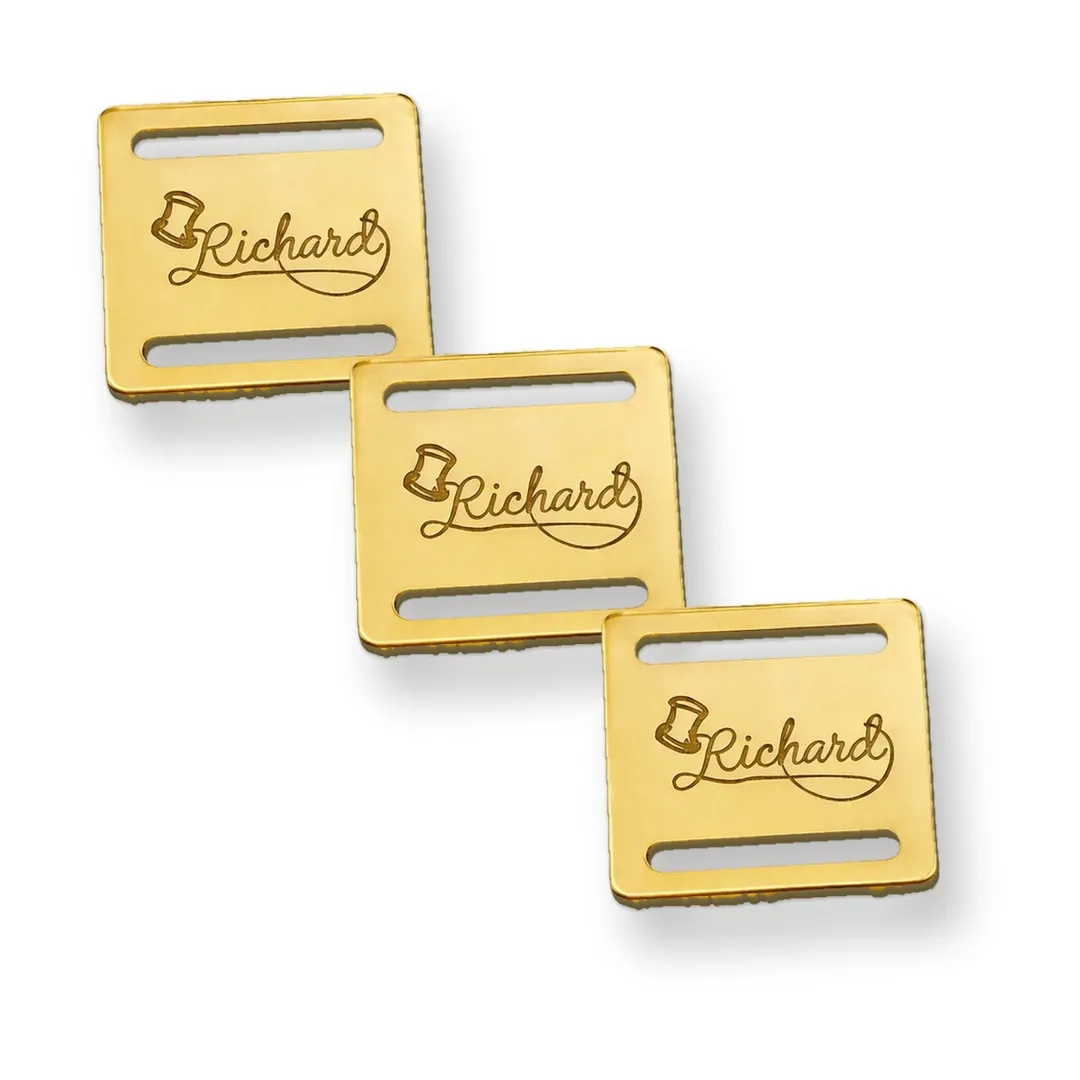 Etiqueta Passante Personalizada 3.5x3.5 cm de Acrílico Etiqueta Passante Personalizada 3.5x3.5 cm de Acrílico